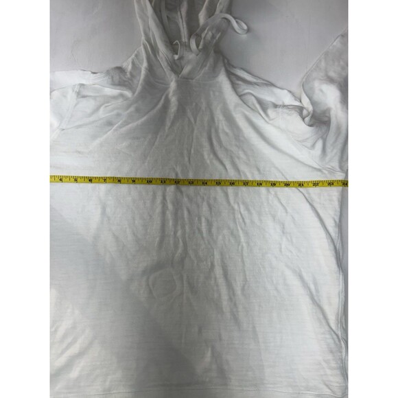 Faherty Hoodie Mens XL White Sunwashed Slub Pullover Hooded 100% Organic Cotton - Picture 4 of 8